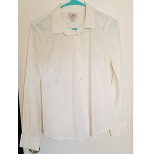 NWT J. Crew Bright White Fitted Blouse